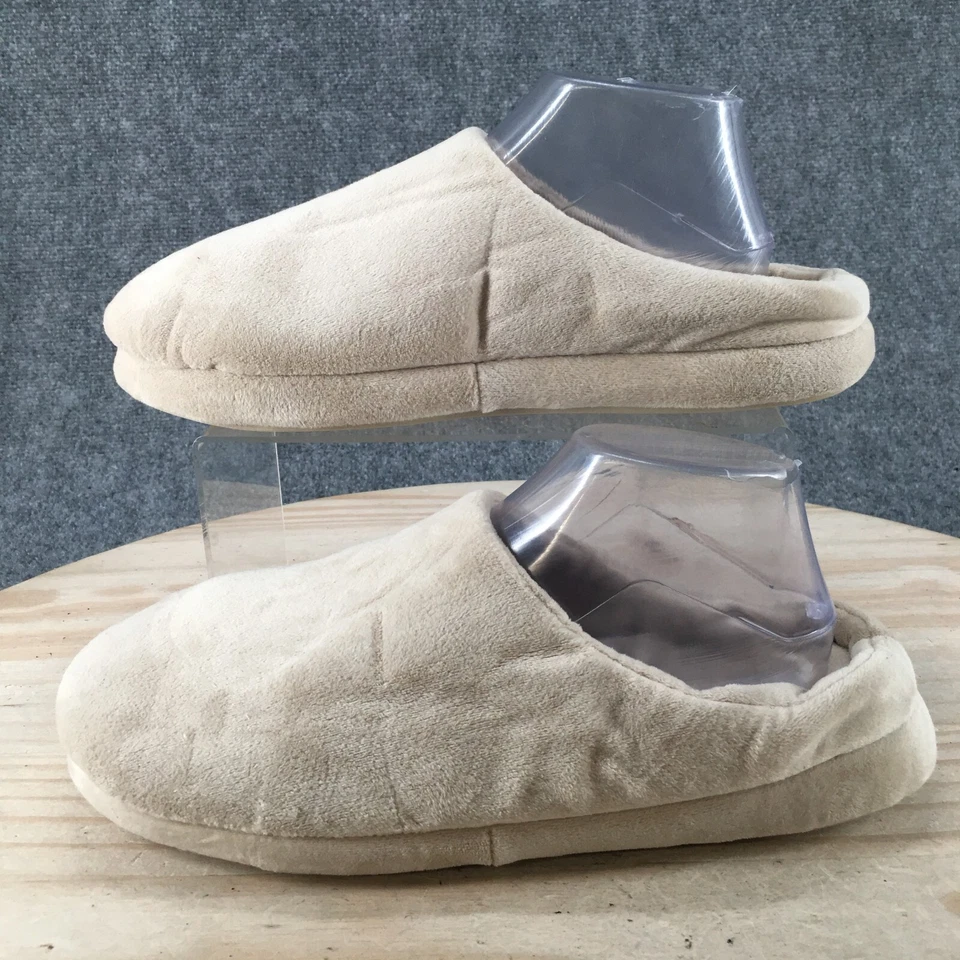 Zapatillas Dearfoam para mujer 11-12 beige mula sin cordones informales cómodas punta cerrada planas Foto 2 de 4