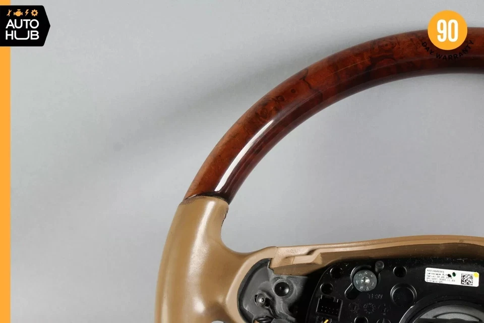 Volante 10-14 Mercede W221 S550 S400 CL550 con palancas de cambio beige OEM Foto 3 de 4