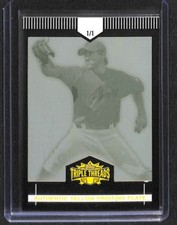 2007 Topps Triple Threads Yellow Printing Plate #2 Barry Zito No 1 of 1