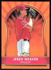 2011 404B TOPPS Finest Orange Refractors Jered Weaver 34/99 Los Angeles Angels