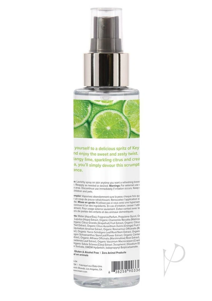 Pastel de lima clave infundido con lima picante cítrico espumoso cremoso vainilla fragancia bruma Foto 2 de 2