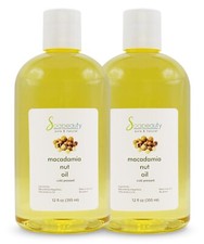 MACADAMIA NUT OIL COLD PRESSED PURE NATURAL 24 OZ 2 x 12 FREE SHIPPING