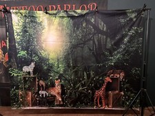 Jungle Photography Backdrop. Fleece. 6x8