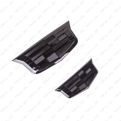 #ad 2Pcs Gloss Black Front Grill Trunk Lid Emblem Badge for Cadillac CT6 XT5 ATS XTS $39.39