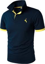 Men  S Classic Polo Shirt Short Sleeve Shirts Lightweight Casual Tops