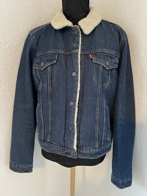 Levis Womens 36136-0000 Original Sherpa Trucker Jacket Denim Gr. XL