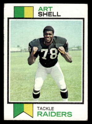 1973 Topps Art Shell Rookie Oakland Raiders #77 VG XX039