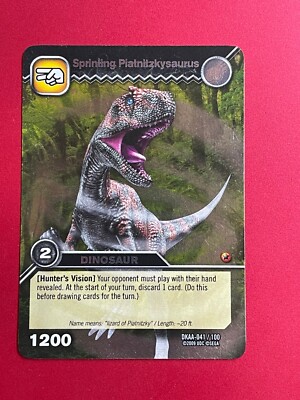2009 Dinosaur King Foil Card Sprinting Piatnitzkysaurus DKAA-041