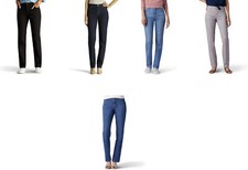 Lee Women's Instantly Slims Relaxed Fit Straight Leg Jeans