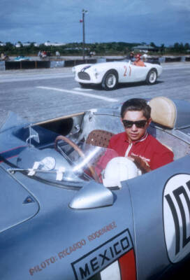 Ricardo Rodriguez Of Mexico Sits In His Porsche 550 1957 OLD PHOTO 12