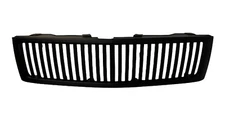 Fit 07 13 Chevy Silverado Vertical Style Front Bumper Hood Grille Grill Black
