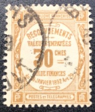 Timbre France 1929 Recouvrements 30 Centimes Oblitere / Used 