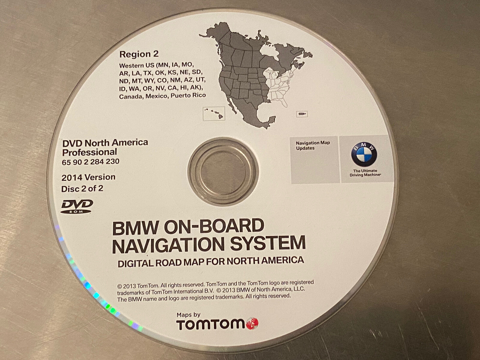 2014 Update West 2007 2008 2009 BMW X5 X6 xDrive50i xDrive35i Navigation DVD OEM