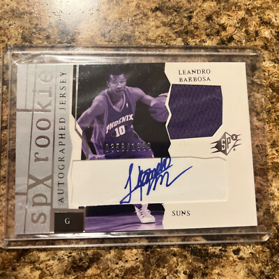 2003 Upper Deck Basketball Leandro Barboza Rookie Patch Auto 358/1999