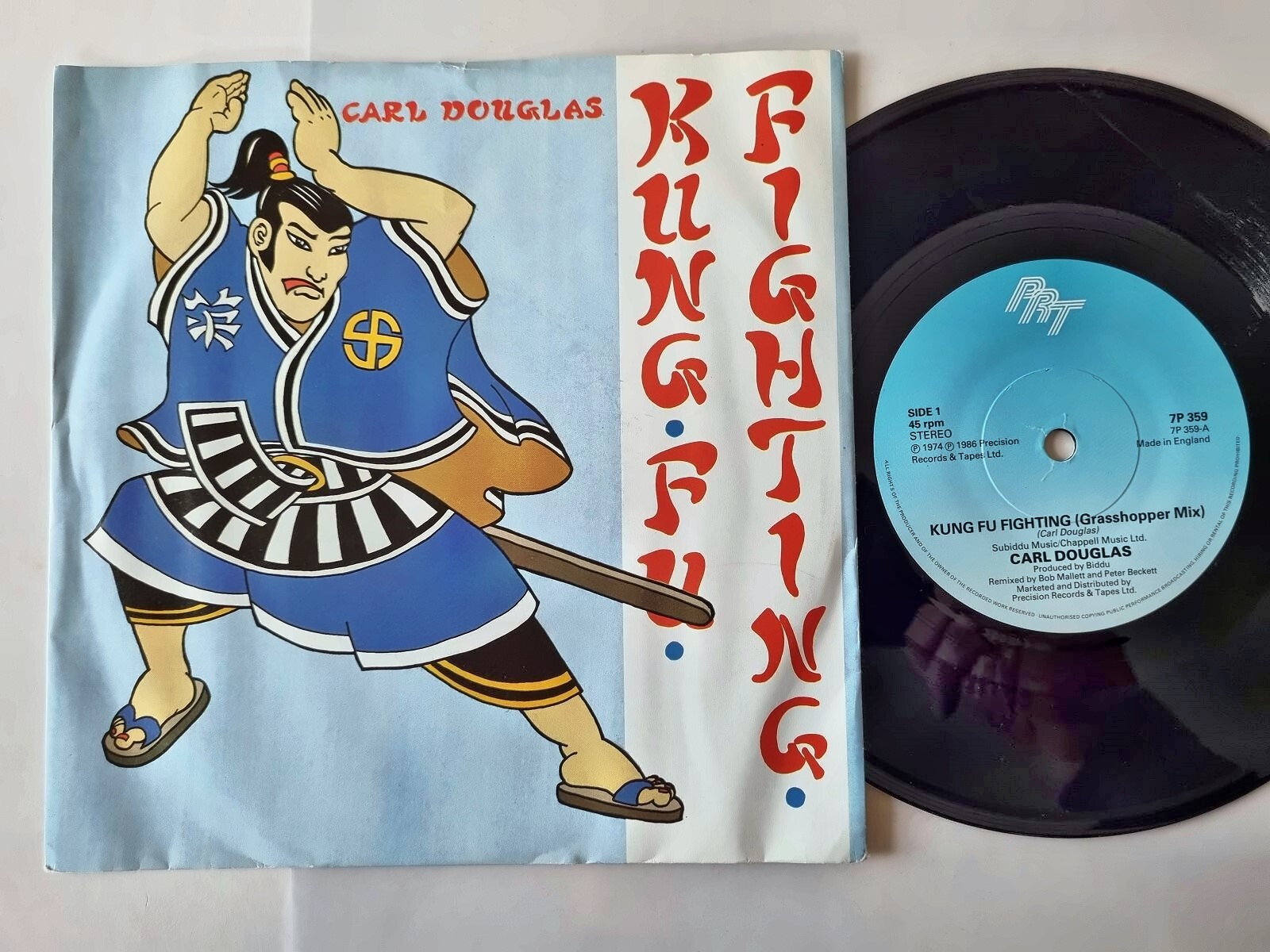 Carl Douglas - Kung Fu fighting (Grasshopper Mix) 7'' Vinyl UK