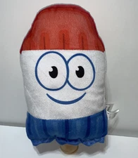 Rinco Popsicle Plush 10" Stuffed Plush Anthropomorphic Big Eyes Red White Blue