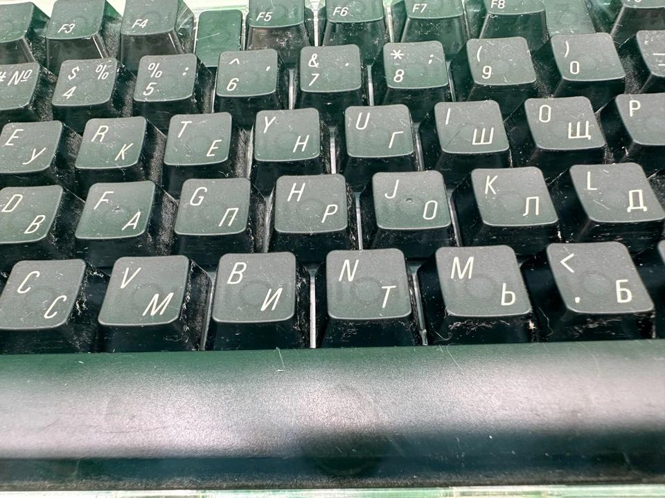 Vintage Apple Pro Keyboard USB Wired Black Transparent ~ Model M7803 ~(TT-441) - Image 3 of 4