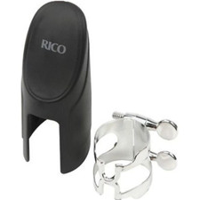 Rico Silver Plated Bb Clarinet H-Ligature  Plastic Cap - HCL1S
