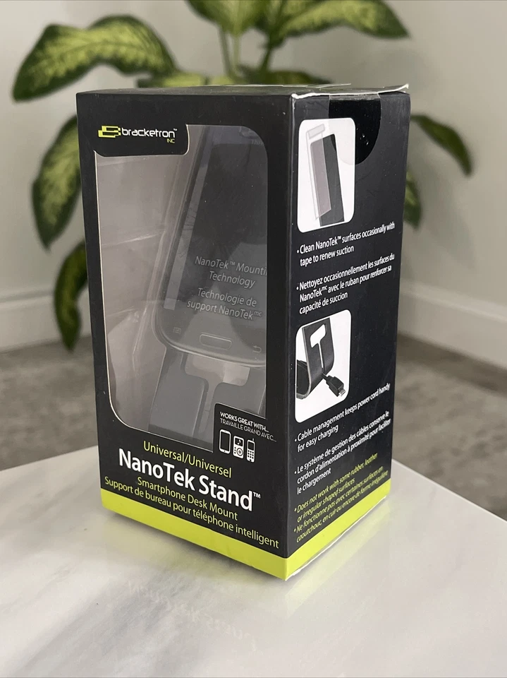 Soporte universal de montaje en escritorio para teléfono inteligente Bracketron NanoTek para iPhone, Samsung Foto 2 de 2