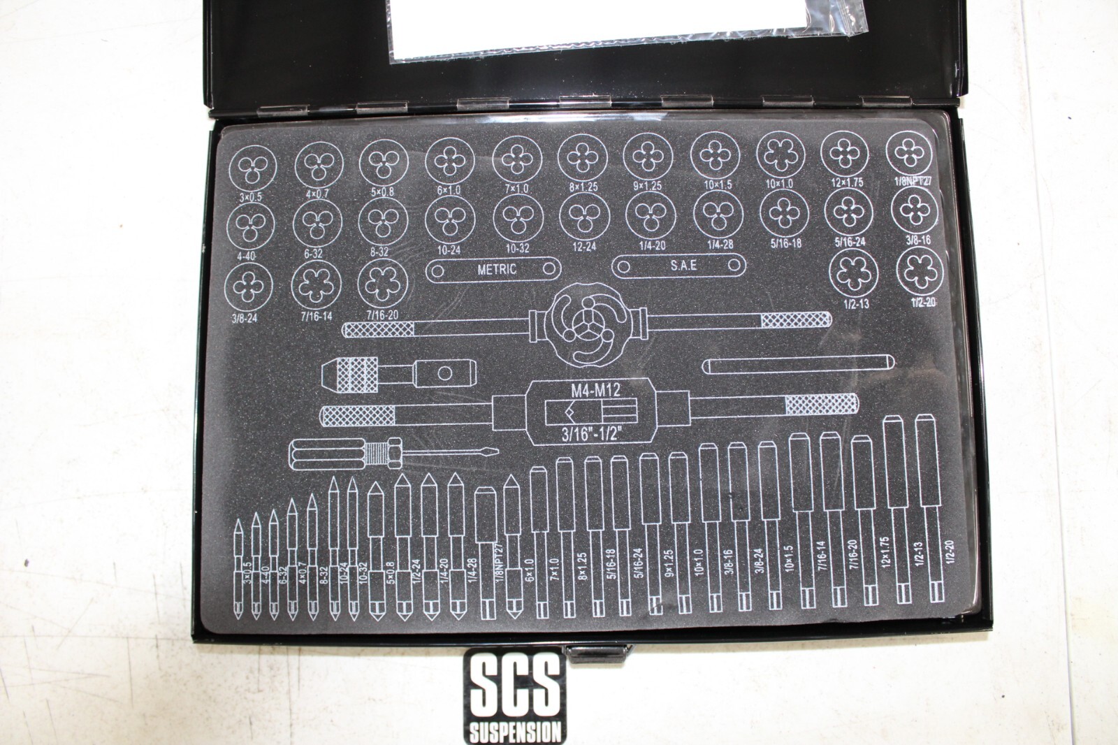 NEW Klutch Northern Tool 60 Piece Tap Die Set Metric SAE Inch MM Thread