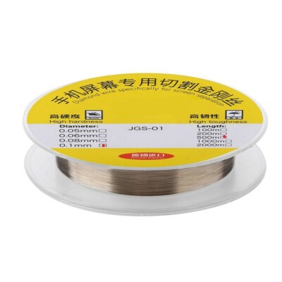 Replacement Molybdenum Screen Cutting Steel Wire (0.10MM x 500M)