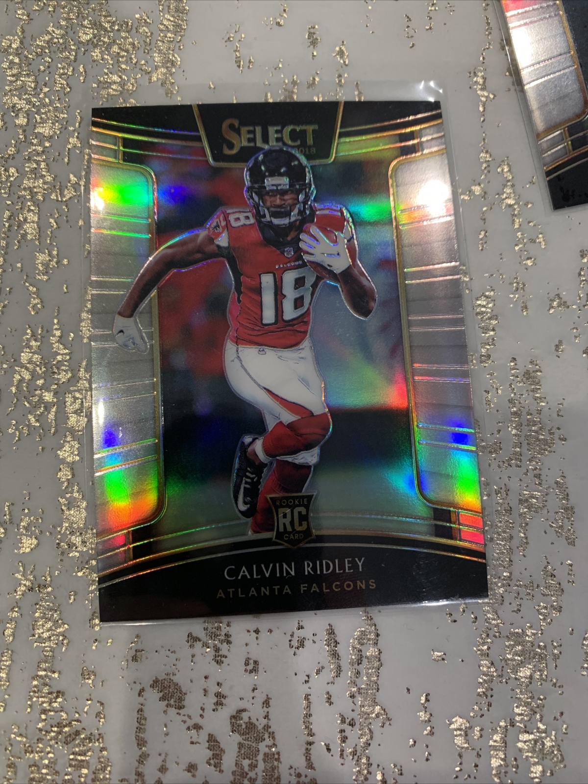 2018 Select Calvin Ridley Atlanta Falcons Concourse Silver Prizm Rookie Card #57