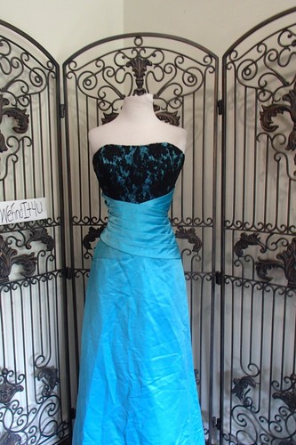 609 2BE B234129 SZ 10 TOPAZ FORMAL PROM FORMAL GOWN DRESS - Picture 3 of 13