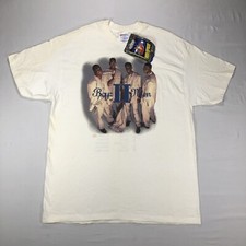 Vintage XL Boyz II Men 2 Single Stitch T-Shirt All Around The World Tour R B 90s