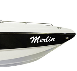 3 x Boot Name Vinyl Aufkleber Grafik Abziehbilder schmal Boot Geschwindigkeit Jetski GROß