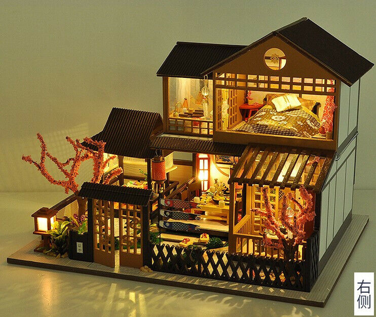 DIY Japanese Style Garden Wooden Miniature Doll House kit DIY Japanese Style Garden Wooden Miniature Doll House kit