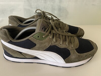 Puma Mens Vista 369365-08 Green Casual Shoes Sneakers Size