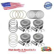 Pistons & Rings Kits For 2007-13 Toyota Camry RAV4 Scion tC Lexus 2.4 2AZFE