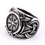 thumbnail 10  - Vintage Viking Compass Helm of Awe Ring Stainless Steel Mens Nordic Ethnzh