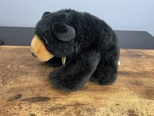 Miyoni Aurora Black Bear 9" Plush Stuffed Animal