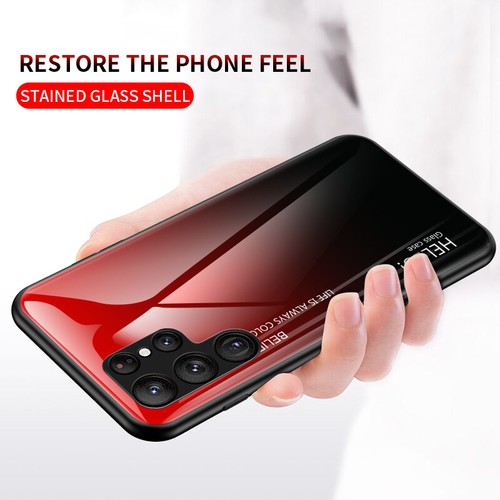 Stoßfeste schlanke Handyhülle aus Glas mit Farbverlauf für Samsung Galaxy S26 S25 S24Ultra/S23 - Bild 6 von 20
