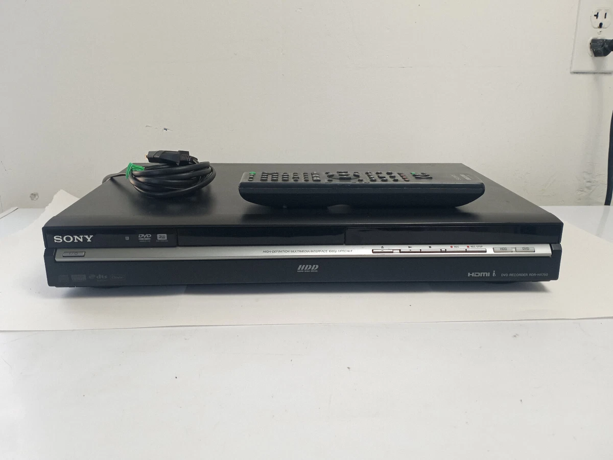 løber tør Mariner aIDS Sony Rdr-Hx750 Hdd DVD Recorder with Remote | eBay