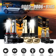 9005 9006 9145 Led Headlights Kit Combo Bulbs 6500k High Low Beam Super White 9005 9006 9145 Led Headlights Kit Combo Bulbs 6500k High Low Beam Super White