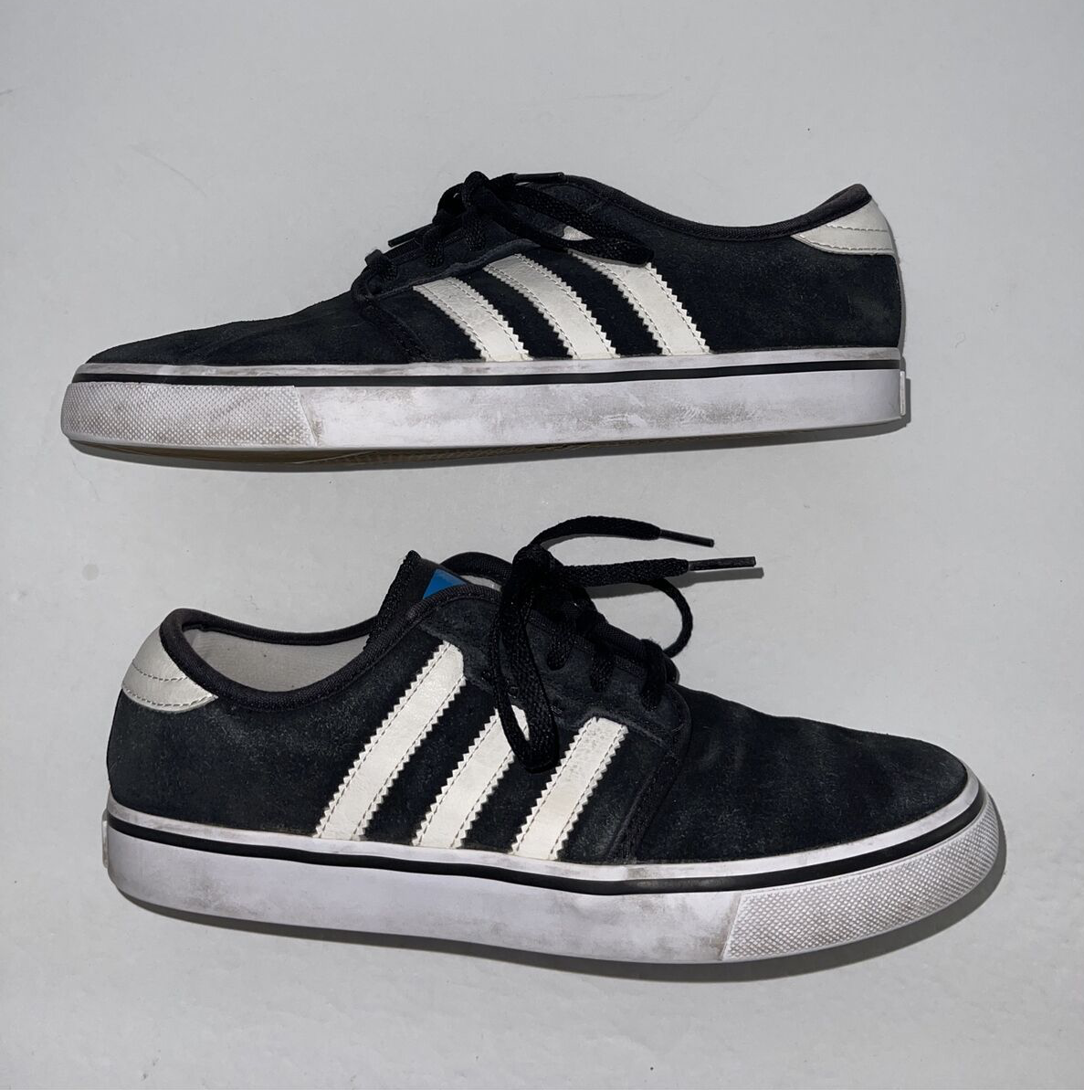 Adidas SEELEY Black White Black Skate Shoes (G66639) Men's Size