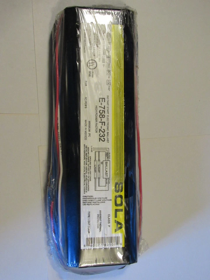 Sola Instant Start Ballast E-758-F-232 Two Lamp 120v - Image 2 of 4