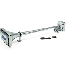 HornBlasters Mother Trucker Chrome Loud Air Horn for Semi or Truck - Big Rig