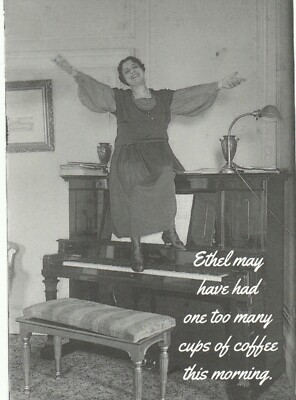 ''Ethel May Have Had One Too Many Cups of Coffee This Morning'' {Postcard}  {RB59}