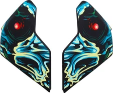 Icon Side Plates for Airflite Helmet - Mips Omnicrux Black Motorcycle 0133-1408