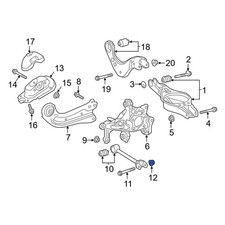 For Toyota Camry 02-26 Toyota 9008017221 Lower Outer Suspension Control Arm Nut