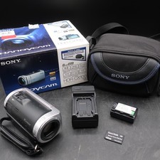 Sony HDR-CX100 High Definition Camcorder Camera Video Black 8GB Tested Works