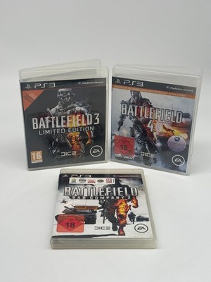 PS3 Sony PlayStation 3   Battlefield 2 + 3 + 4 - CIB/ PAL