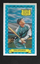 1972 Kellogg's 3-D All-Time Baseball Greats #11 TRIS SPEAKER Xograph