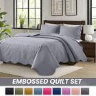 Lightweight Summer Bedspread Sets Soft Reversible Quilt Bedding Twin Queen King