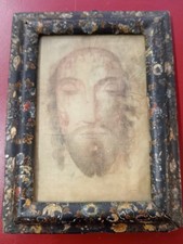 ecce homo pittura su stoffa arte sacra popolare