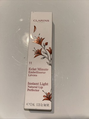 Clarins Instant Light Natural Lip Perfector Shade 11 ORANGE SHIMMER