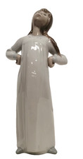 Lladro Girl Stretching in Nightgown 4872 Retired Porcelain Figurine Collectable